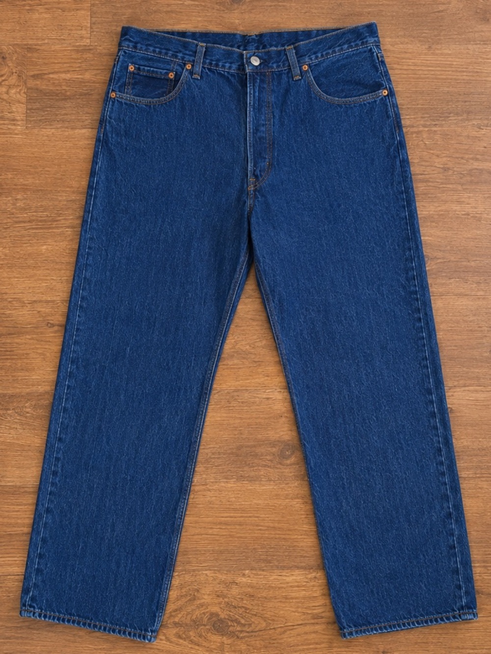 Levi’s 501 Button Fly Jeans Men’s 42x32 Dark Wash Straight Leg Denim